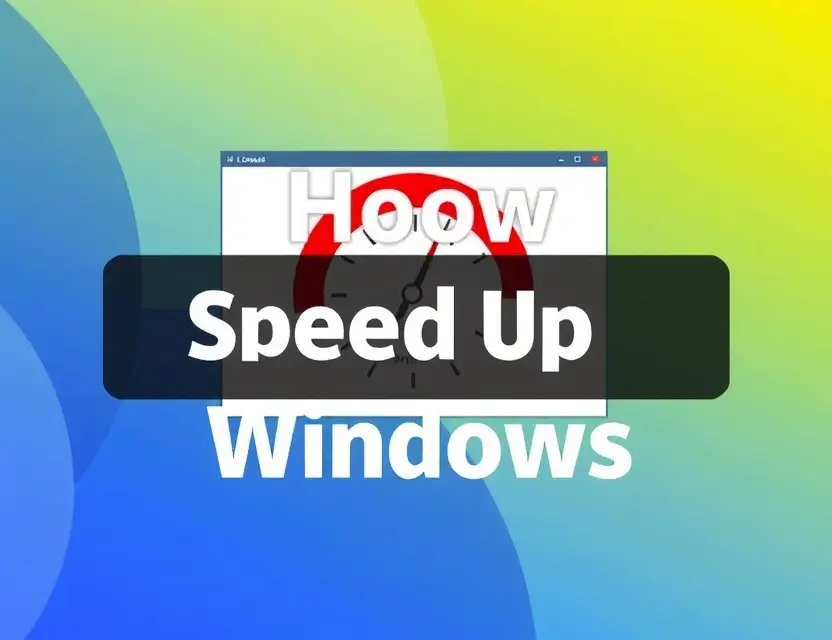 Как ускорить работу Windows